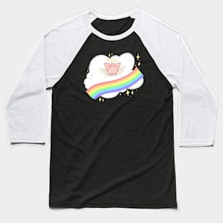 Angel Pig Baseball T-Shirt